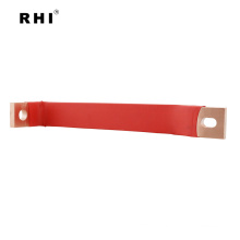 Bend copper busbar connector for switch electrical cabinets